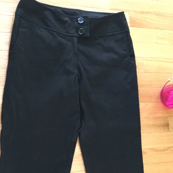 Sz 10 | H & M | Pinstripe | Black Light Blue | High Waisted Trouser ♦️ - Picture 9 of 14